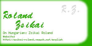 roland zsikai business card